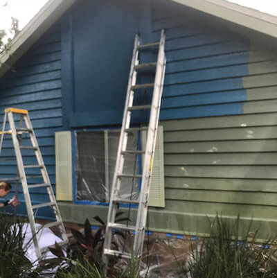 House Exterior Painting - in progress