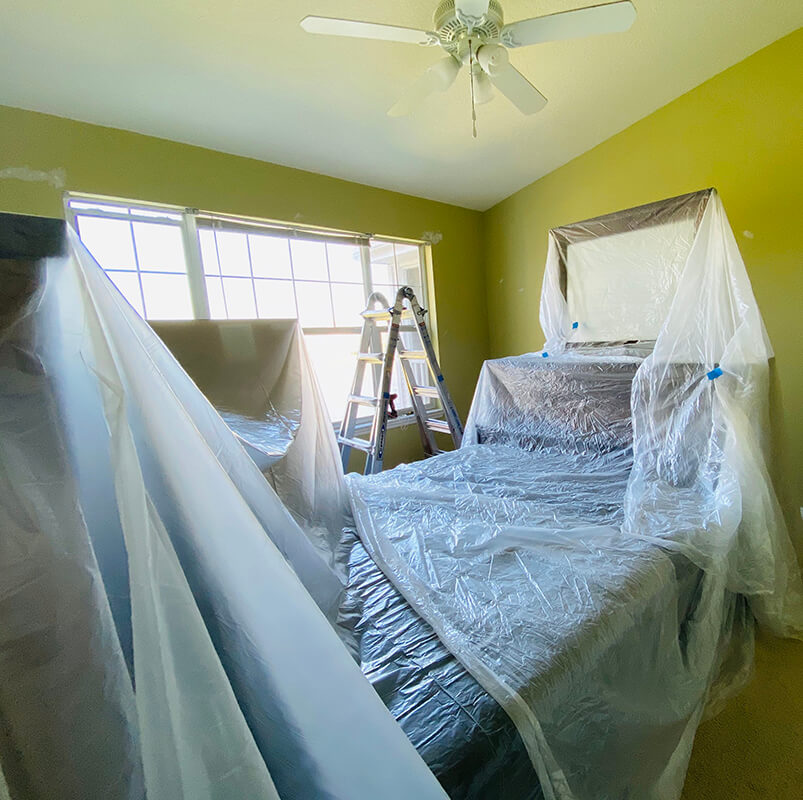 Painting room - preparation - in Saint Augustine, Florida