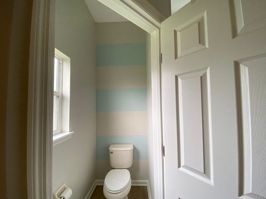 Toilet before painting