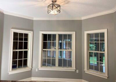 Grey color interior painting
