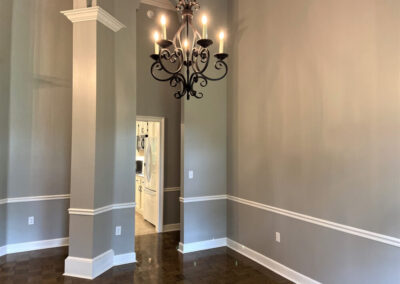 Grey color interior painting
