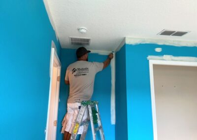 Newly bought home got a full repaint by Multicolorpaints LLC in St. Augustine, FL
