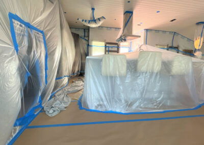 Covering before painting interior