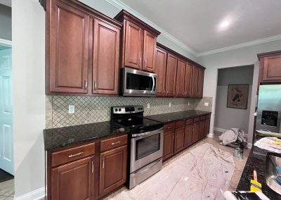 Elegant and smooth kitchen cabinet renew