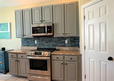 Kitchen cabinet refurbish grey color