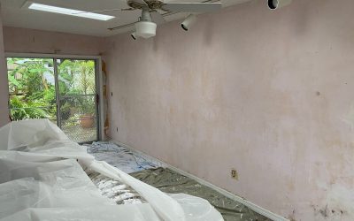 Remove old wall paint before repainting