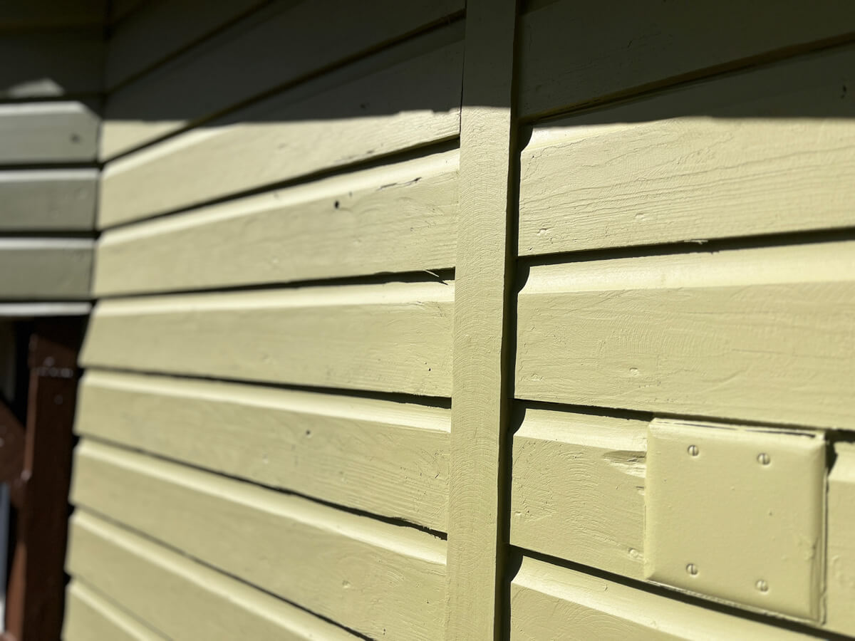 Repainted house wood surface in St. Augustine Florida