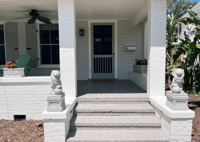 Home exterior stairs repainting in St. Augustine Florida