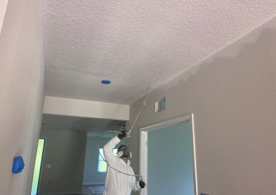 Ceiling spray painting in St. Augustine Florida