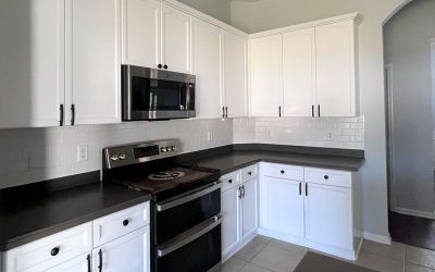 How to paint kitchen cabinets without brush marks?