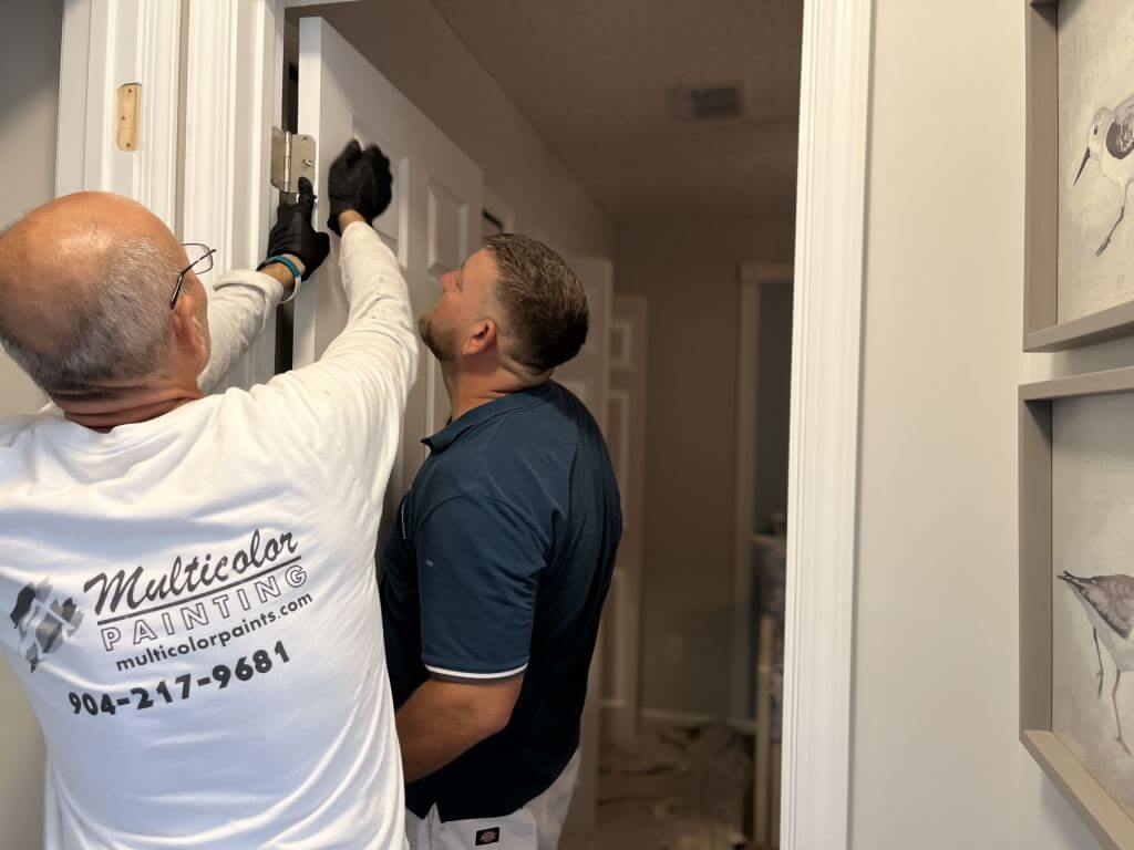 Repainting interior doors