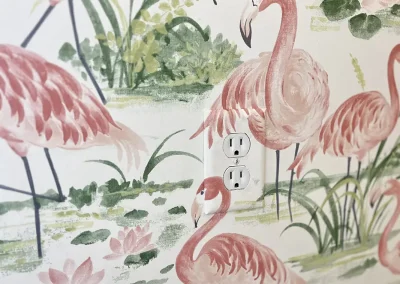 flamingo pattern wallpaper around plugin