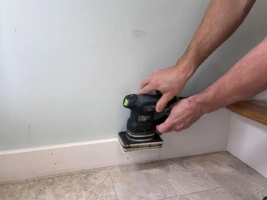 How to sand a wall before painting
