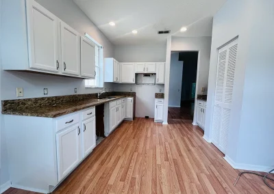 kitchen cabinet repainted white florida